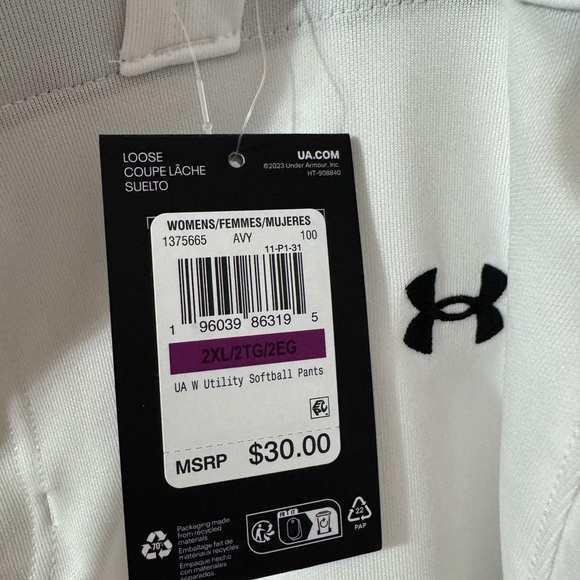 Under Armour Women’s Softball Pants Size XXL - Picture 2 of 3